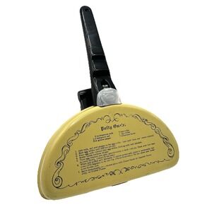 Vintage Mirro Yellow Folding Omelet Maker Pan With Recipes On Each Side USA